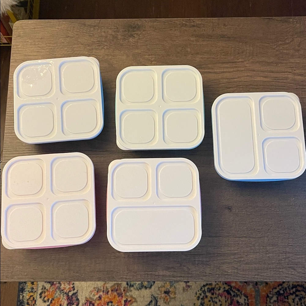 2/$10 Bento Container Set, Reusable Compartment Meal Prep Snack Containers - Picture 5 of 6